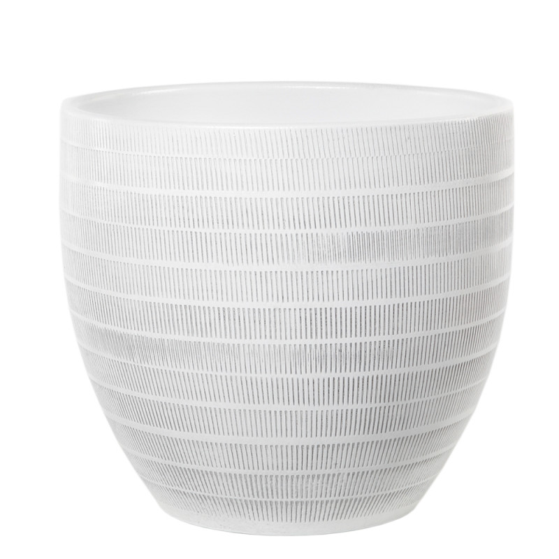 Cache-pot Le Havre 20-01W Ø39cm H35cm Blanc