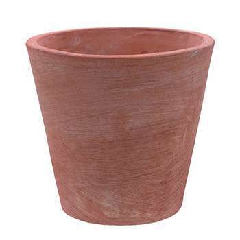 Pot conique moderne D. 19 x H. 19 cm terre-cuite