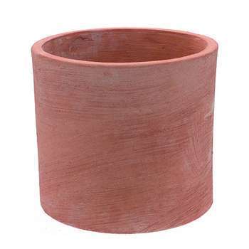 Pot rond moderne D. 19 x H. 19 cm terre-cuite