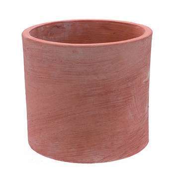 Pot cylindrique moderne terre-cuite - Ø19 cm