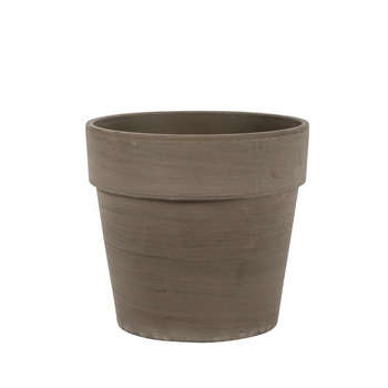 Pot Calima : marron, d.13xh.12cm