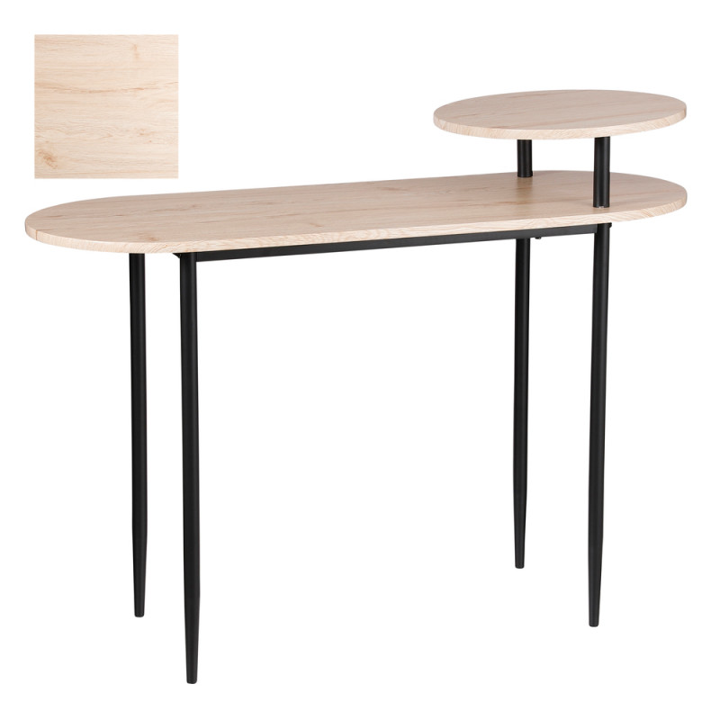 Table de service rectangle Fedor marron clair - L.