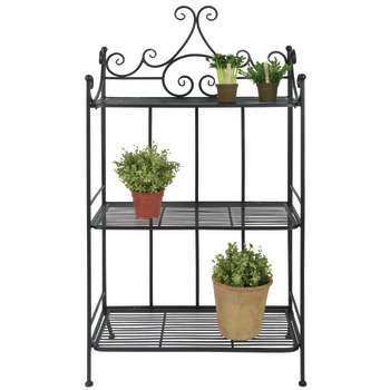 Etagère droite pliante 3 tablettes (sans vis), fer