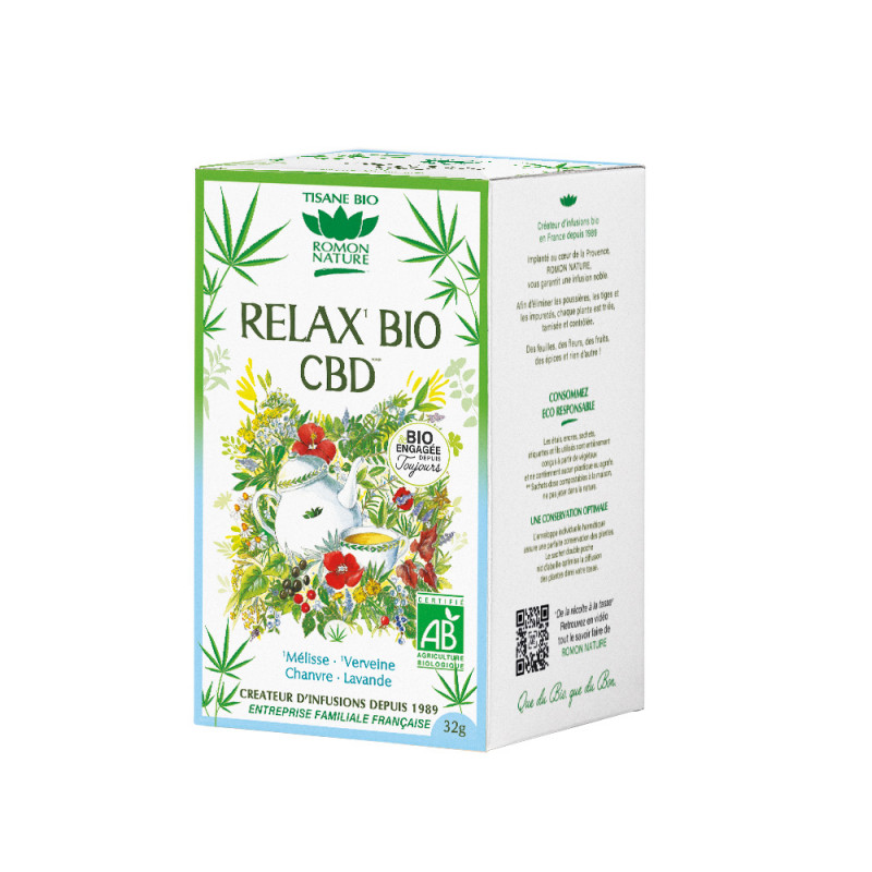 Tisane relax bio, au CBD - 32g