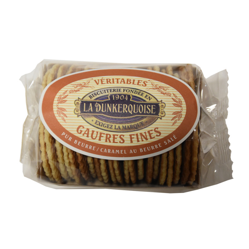 Gaufres fines pur beurre et caramel beurre salé -