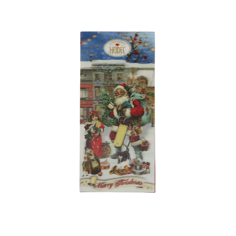 Tablette chocolat au lait 'Nostalgie de Noël' 3D 1