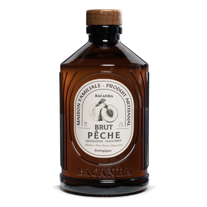 Sirop brut de pêche blanche bio - 400ml
