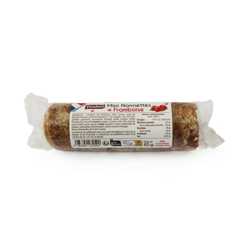 Mini nonnettes, saveur framboise - 85g