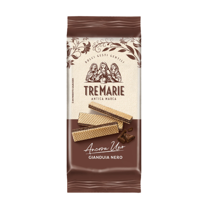 Gaufrettes au chocolat gianduja noir - 36g