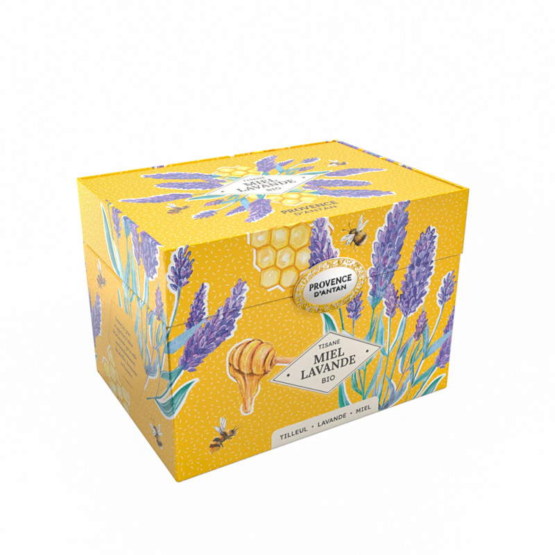Coffret de tisanes, miel et lavande bio - 20 sache