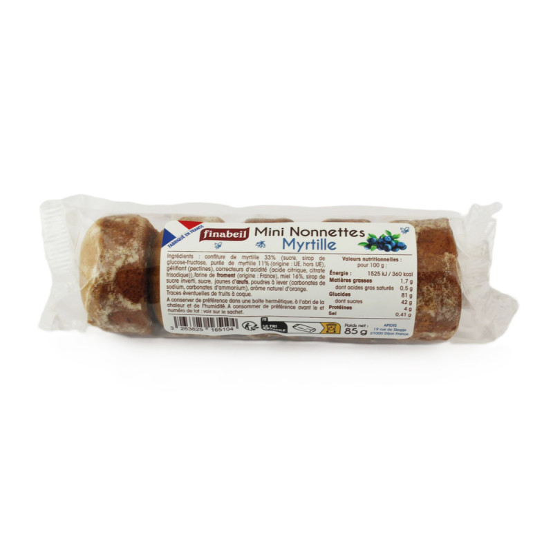 Mini nonnettes myrtille85g