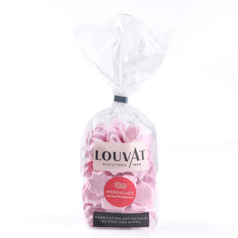 Meringues, saveur framboise - 50g