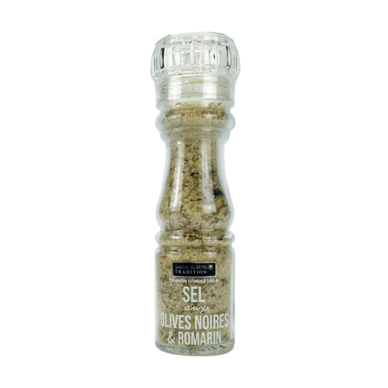 Sel aux olives noires et romarin - 145g