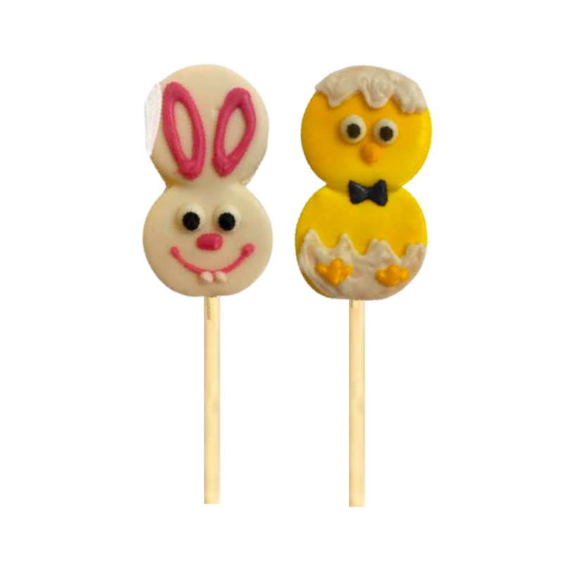 Brochette guimauve/chocolat 30g : Marine la lapine