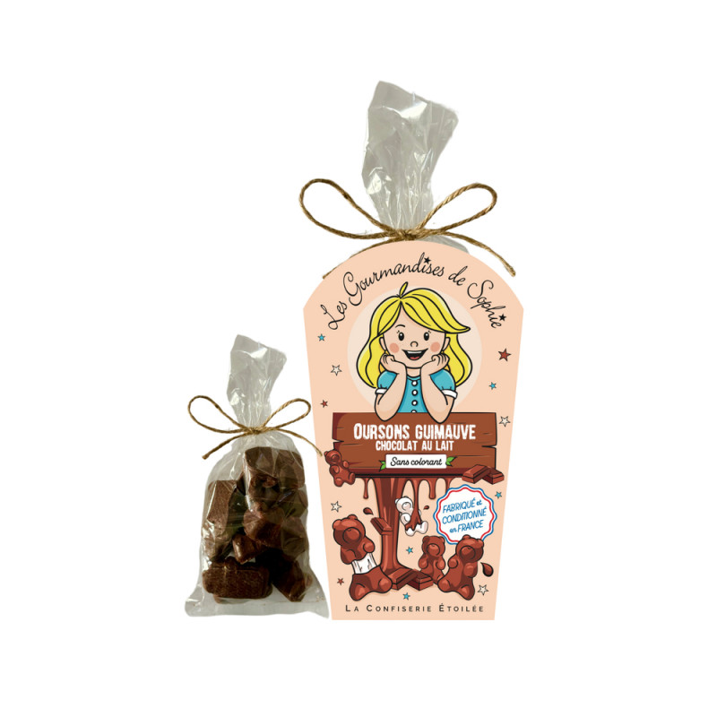 Sachet d'oursons guimauve au chocolat au lait - 16