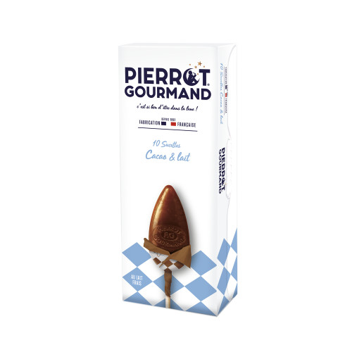 10 sucettes au cacao et au lait