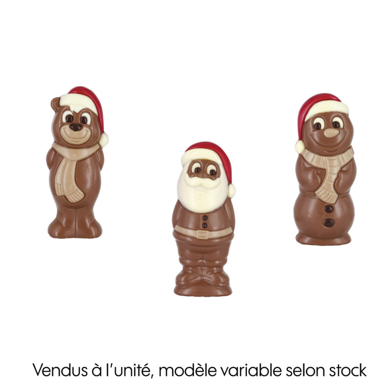 Figurine chocolat au lait, plusieurs modèles dispo