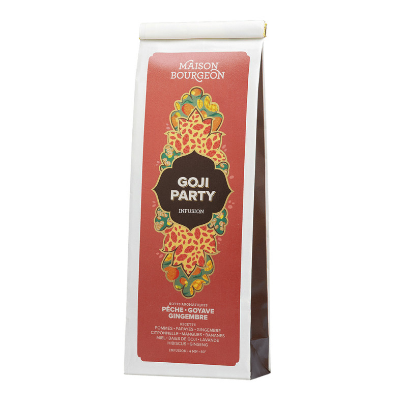 Infusion 'Goji party', gingembre, goyave et pêche
