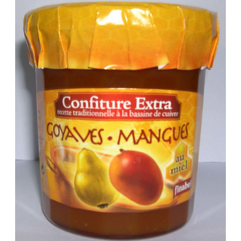 Confiture au miel, goyaves/mangues:375g