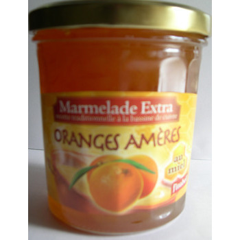 Marmelade au miel, le pot de 375g - Orange amère