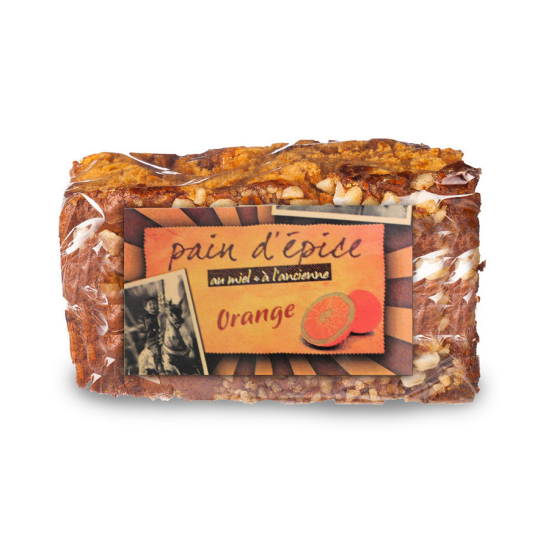 Pain d'épices à l'ancienne : orange, 500 g