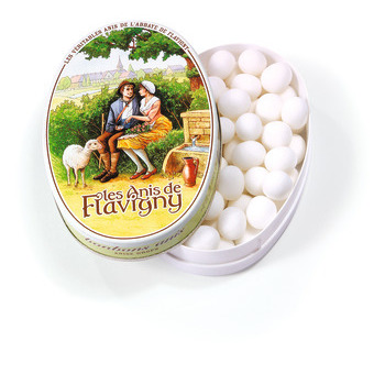 Bonbon Anis de Flavigny: boite ovale 50g a l anis