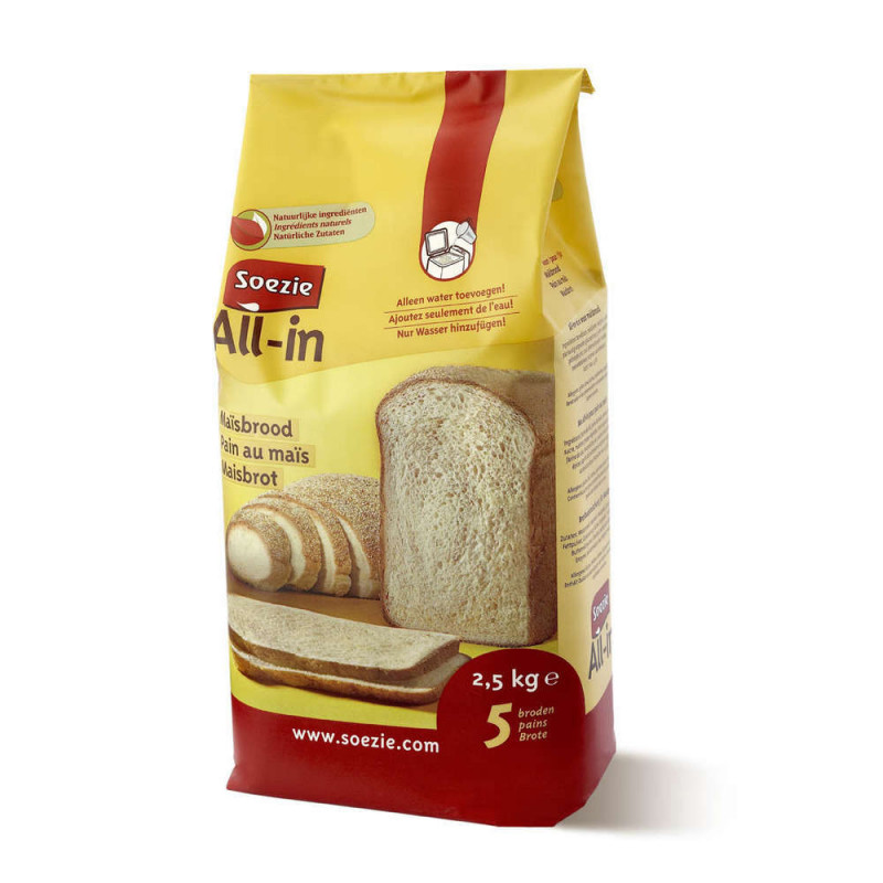 Farine All-In pour pain au maïs, 2,5kg
