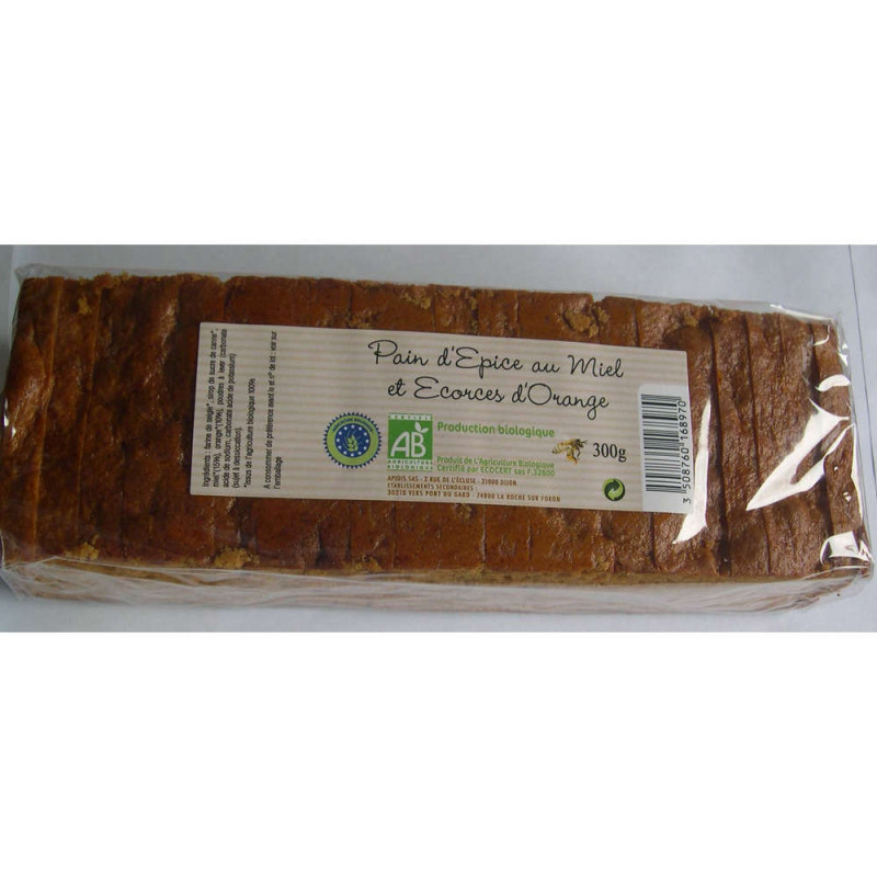 Pain d'épices orange bio :300g