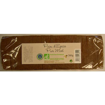 Pain d'épice au miel bio :300g