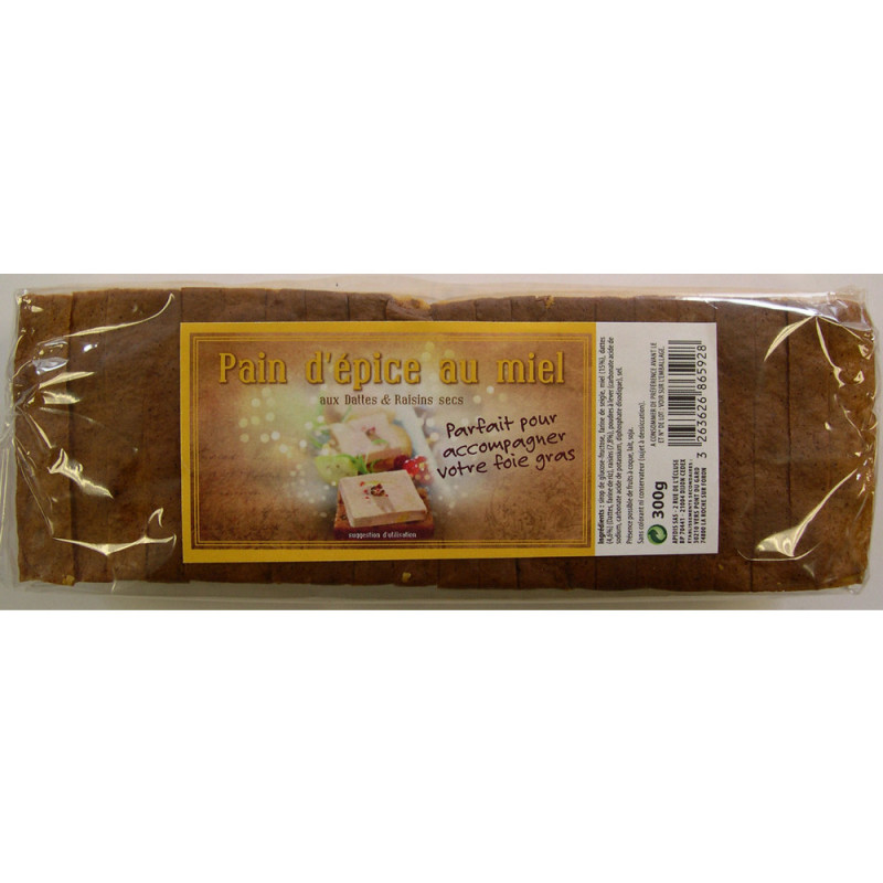 Pain d'épices spécial foie gras : 300g