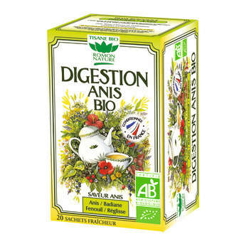Boîte de tisane bio à l'anis, pour la digestion -