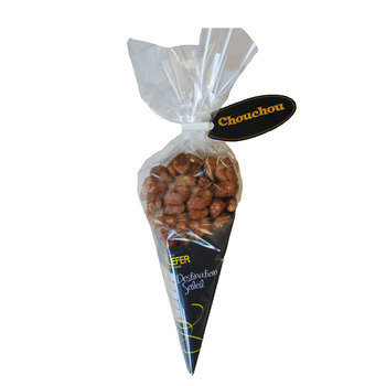 Cornet chouchou nature: 220g, cacahuète caramélisé