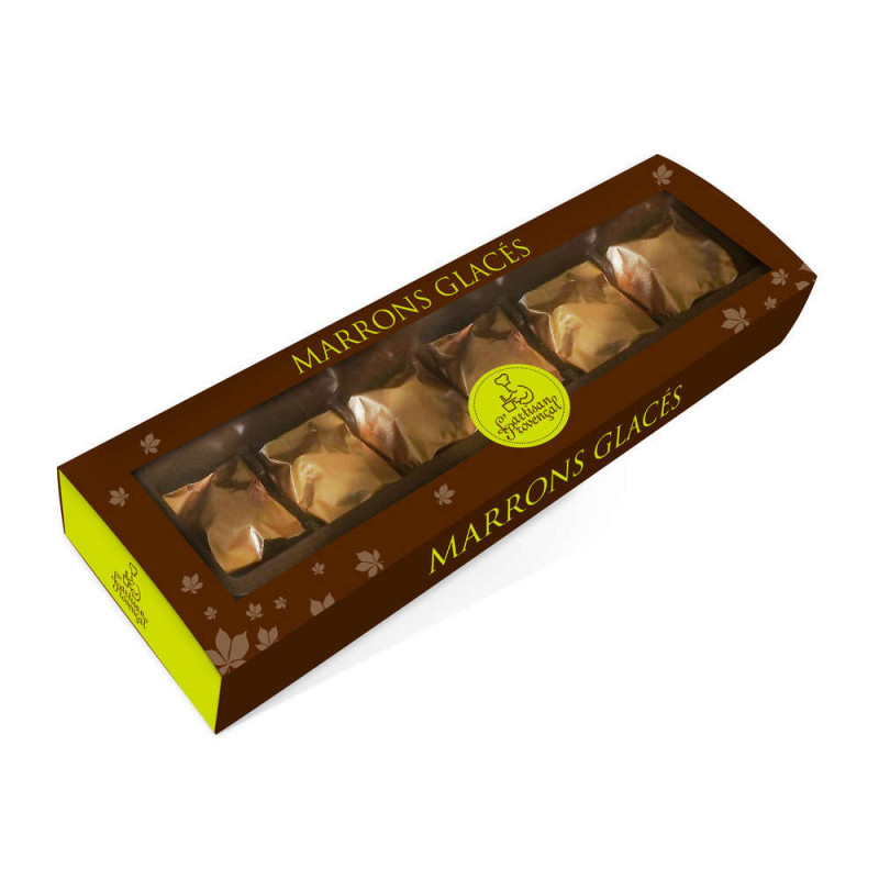 Reglette de 6 marrons glacés (120g)