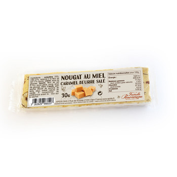 Nougat au caramel beurre salé, 30g