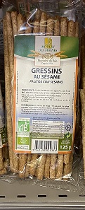 GRESSINS BLE AU SESAME 125G