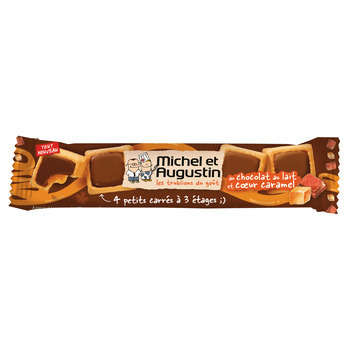 Petits carrés 'à 3 étages',chocolat/caramel