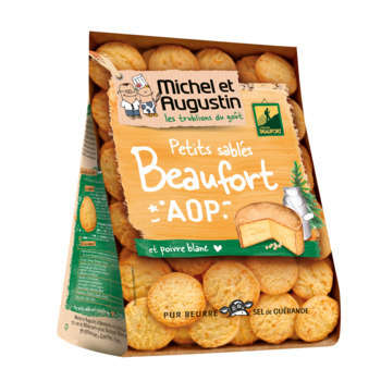 Sablés apéritifs, Beaufort AOP/poivre : 120gr