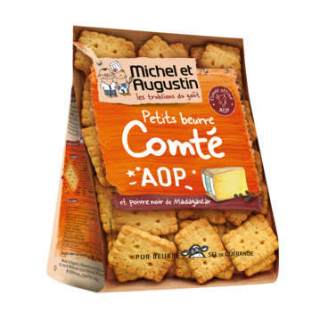 Petits beurres apéritif salés, 100g: Comté, poivre