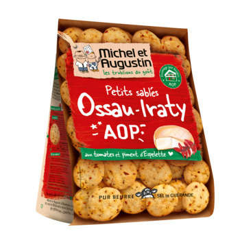 Sablés apéritif, 100g: Tomme de brebis, tomates, p