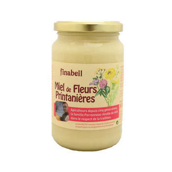 Miel fleurs printanières : pot verre, 375g