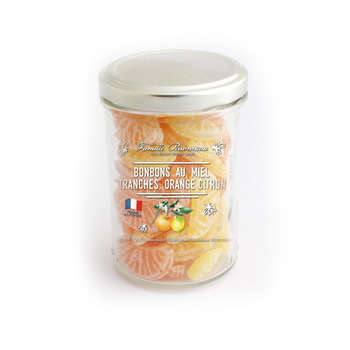 Bonbons au miel, en tranches d'orange et citron (1