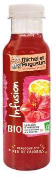 Infusion d'hibiscus, citron et menthe 33cL