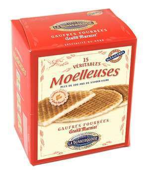 Gaufres fourrées Gd Marnier : étui, 300g, 5x3