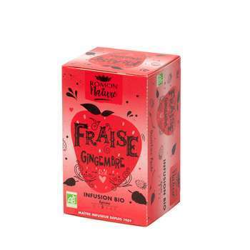 Tisane Fraise Gingembre Bio 16 Sachets