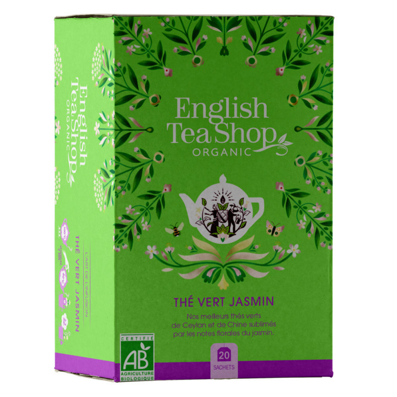 Thé vert bio au jasmin - 20 sachets