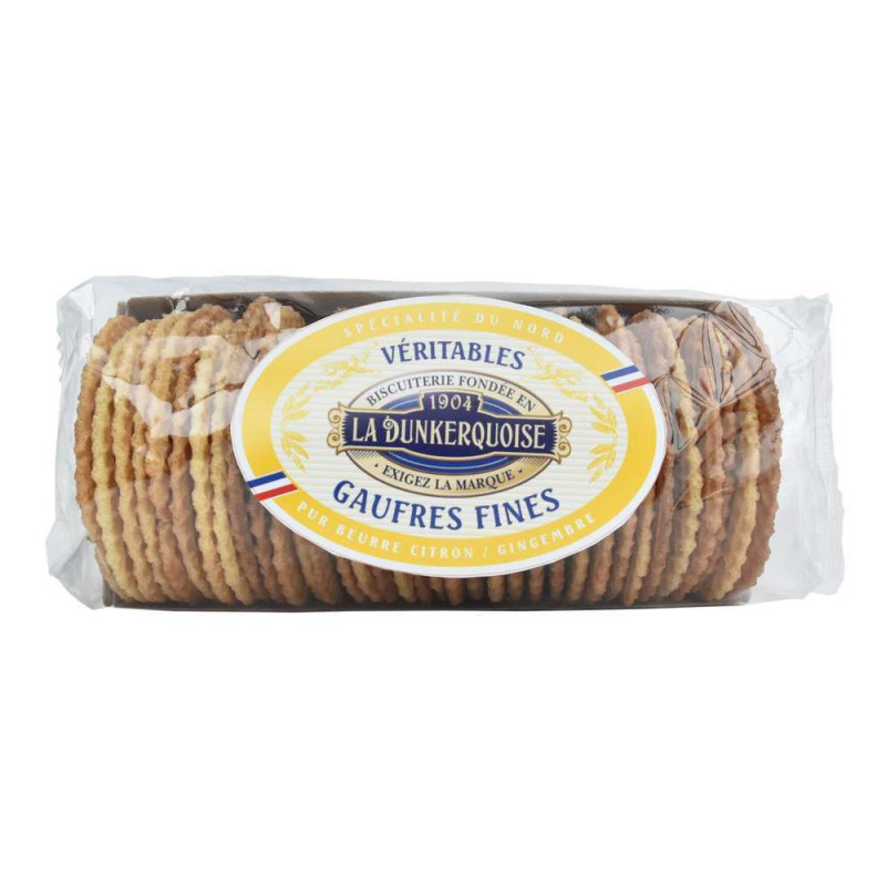 Panier gaufres fines citron - gingembre 280g