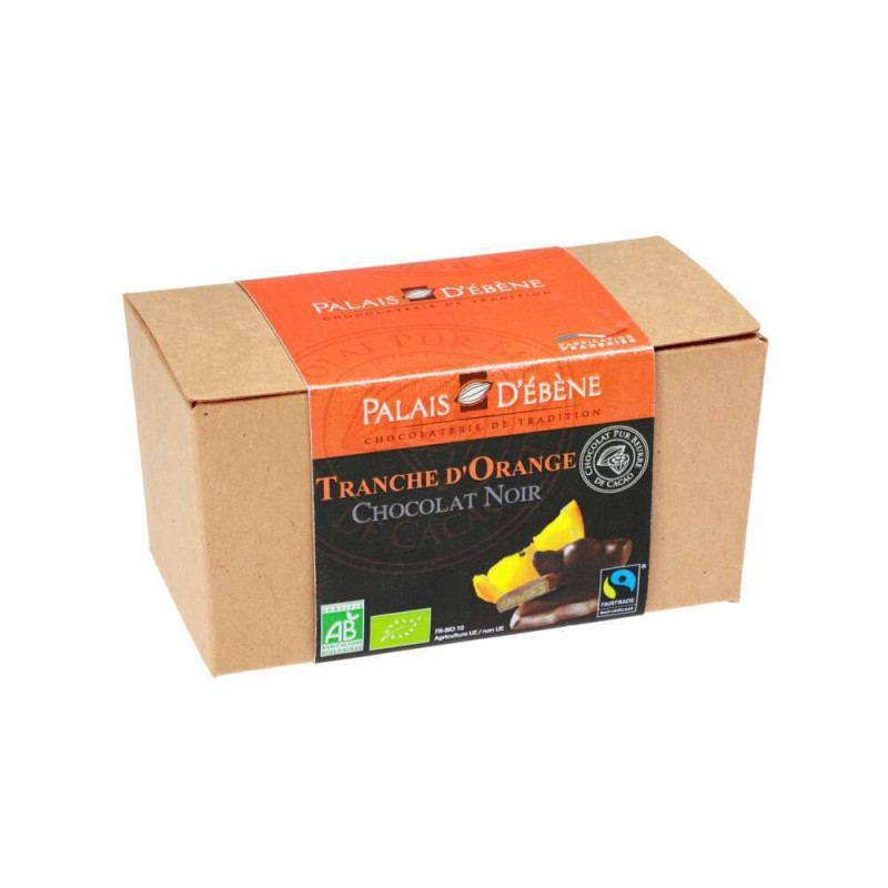 Ballotin Tranche d'Orange Chocolat Noir Bio 120g