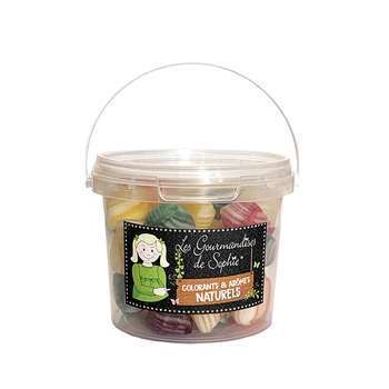 Petit Seau Berlingots Rayés 140g