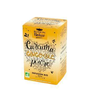 Tisane Curcuma Gingembre Poivre Bio 28,8gr - Boite