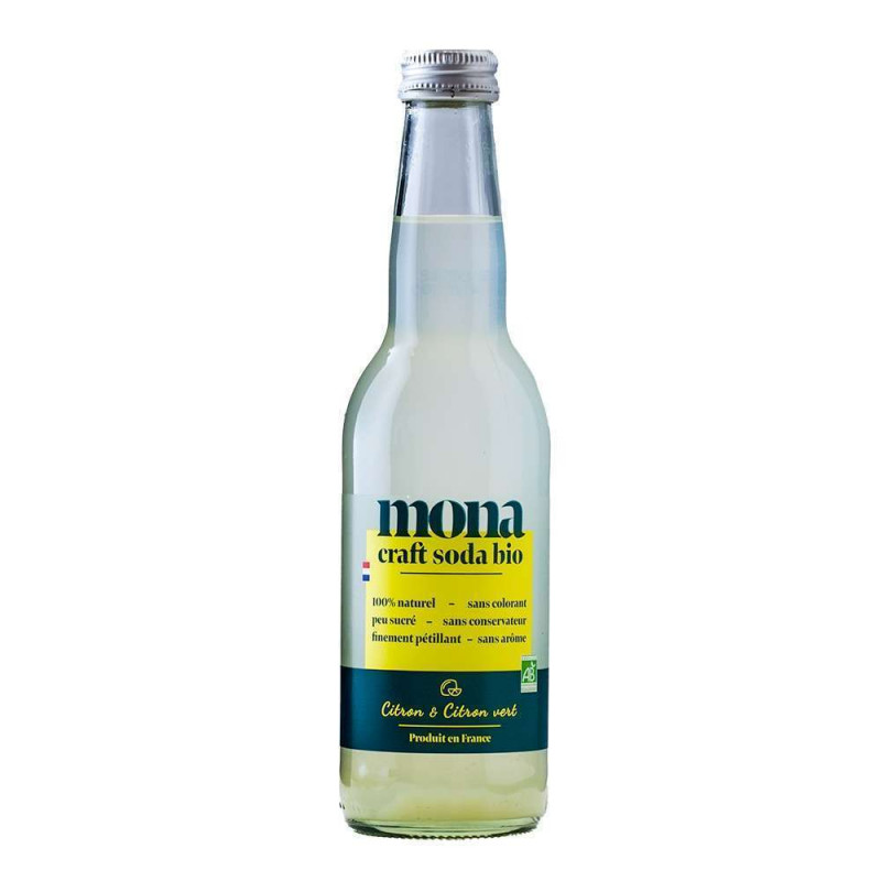 Craft soda bio Citron & Citron Vert 33cl